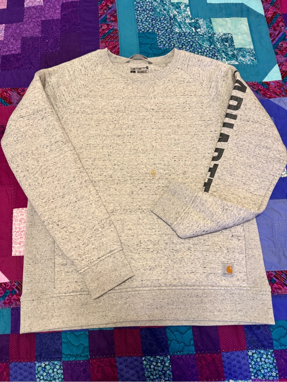 Carhartt Women’s Heather Gray Crewneck Sweatshirt